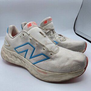 New Balance Fresh Foam 680v8 Womens Size 9.5 Shoes White Blue Lightweight